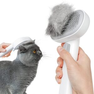cat brush for shedding, removes loose fur