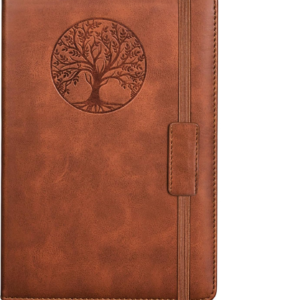 lined journal notebook for women men, 5.7"×8.3"(brown)