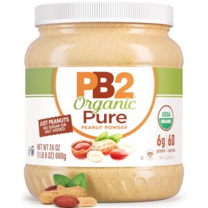 pb2 pure organic powdered peanut butter ,24oz resealable jar